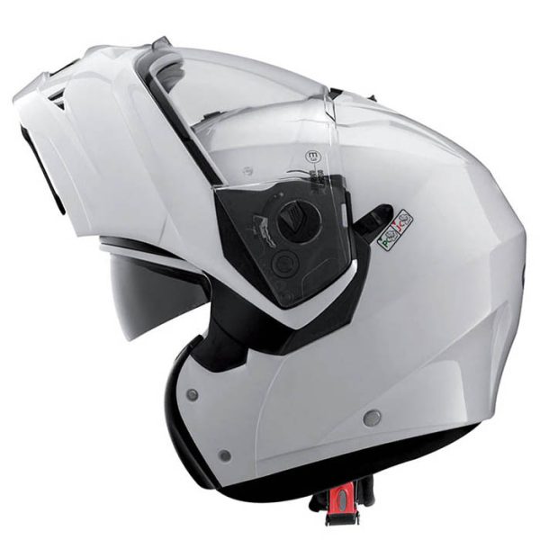 Casco CABERG DUKE II Blanco + Intercom Twiins HF3 Incorporado - Imagen 4