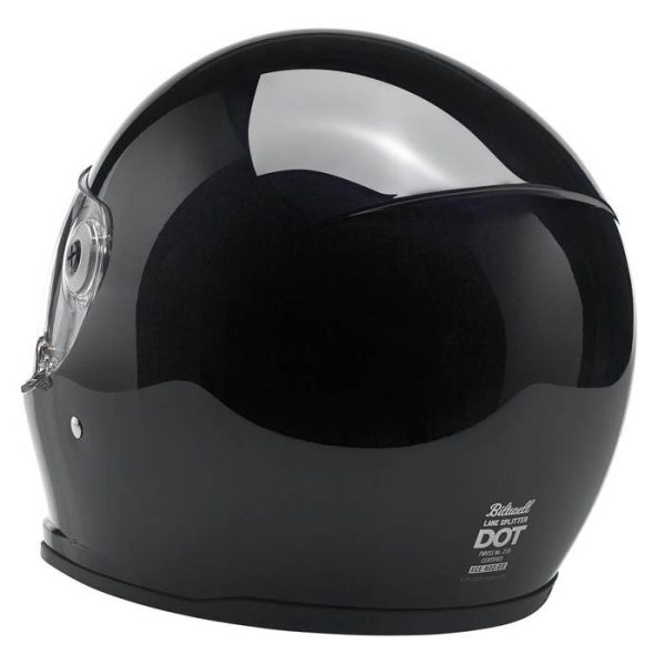 Casco BILTWELL Lane Splitter Negro Brillo - Imagen 4