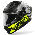 Casco AIROH Valor Akuna Amarillo Negro - Imagen 4