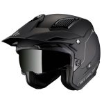 Casco MT District SV Solid Negro mate