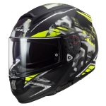 Casco LS2 FF397 Vector HPFC Evo Stencil Negro Amarillo mate