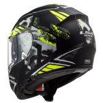 Casco LS2 FF397 Vector HPFC Evo Stencil Negro Amarillo mate - Imagen 3