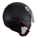 Casco NZI Vintage 3 Solid Negro mate - Imagen 2