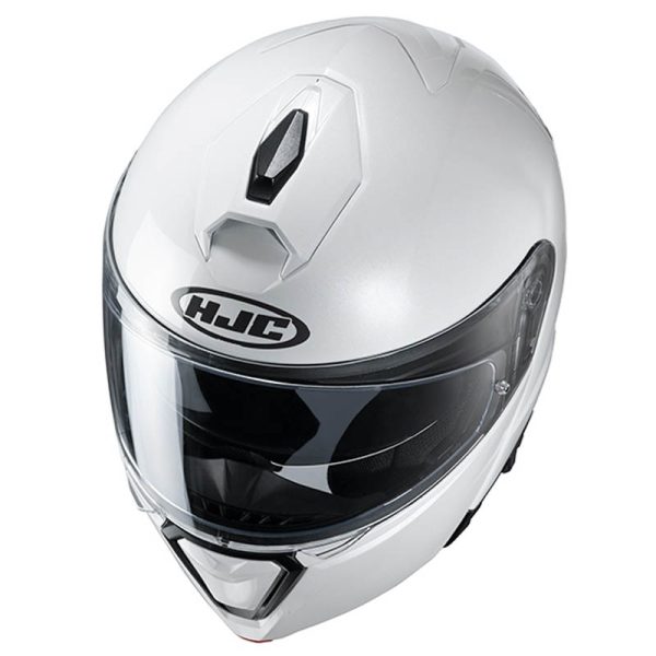 Casco HJC I90 Solid Blanco - Imagen 4