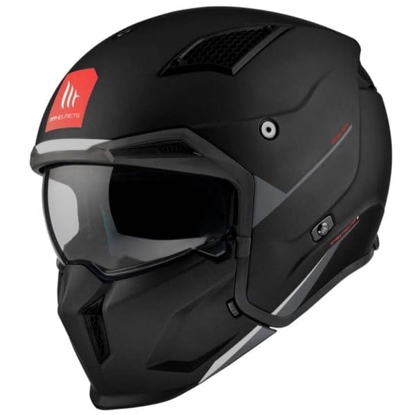 Casco MT Streetfigther SV Solid Negro mate - Imagen 4