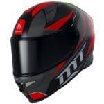 Casco MT Helmets Revenge 2 Foundation Negro Rojo Mate