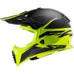 Casco LS2 MX437 Fast-Evo Roar Negro mate Amarillo - Imagen 2