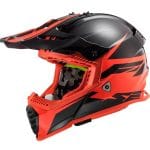 Casco LS2 MX437 Fast-Evo Roar Negro mate Rojo - Imagen 4