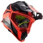 Casco LS2 MX437 Fast-Evo Roar Negro mate Rojo
