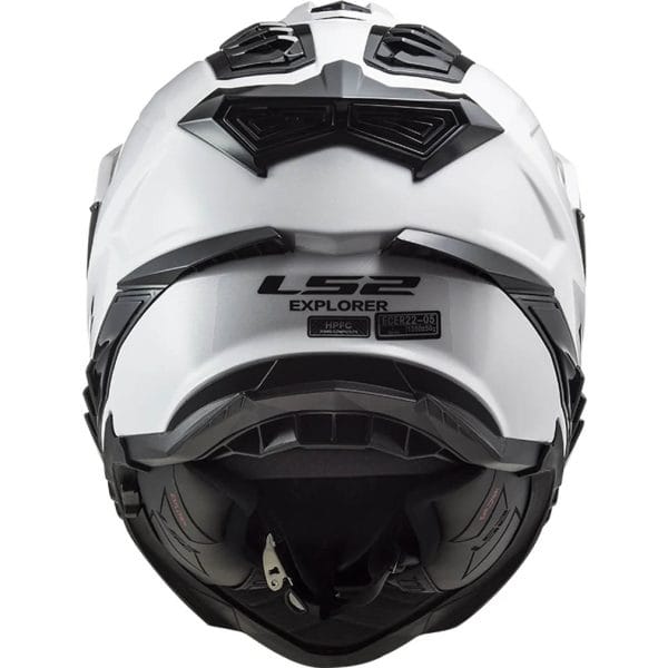 Casco LS2 MX701 Explorer HPFC Solid Blanco - Imagen 4