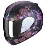 Casco Scorpion Exo-390 Chica ll Negro Rosa Mate