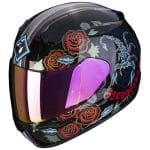 Casco Scorpion Exo-390 Chica ll Azul Rojo