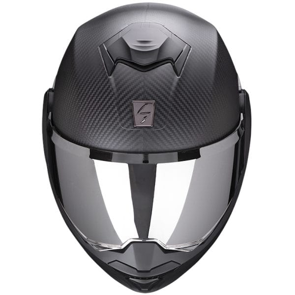 Casco Scorpion Exo-Tech Evo Carbon Solido Negro Mate - Imagen 4