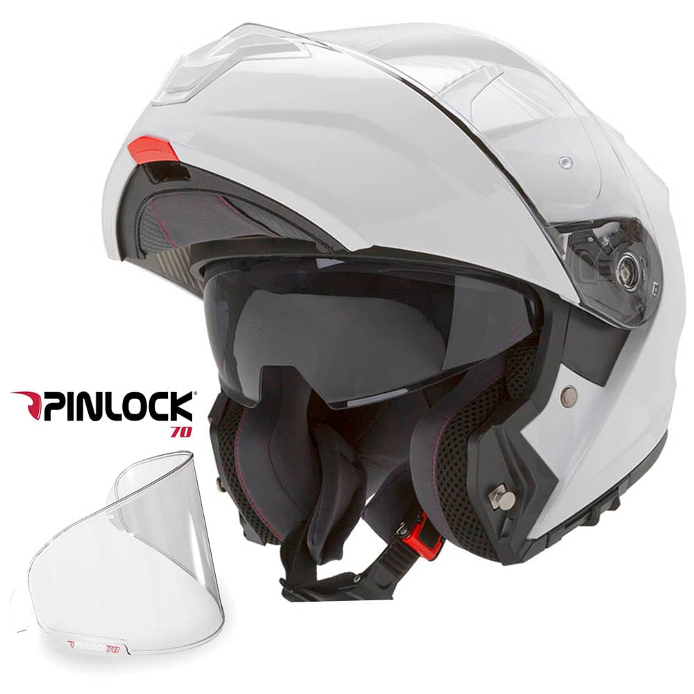 casco garibaldi g100 modular pj white pinlock MT Genesis SV Pure A0 Blanco Pinlock - Imagen 1