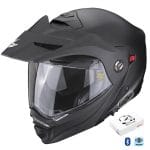 Casco Scorpion ADX-2 Solid Negro Perla Mate Bluetooth-Intercom SENA