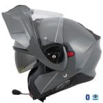 Casco Scorpion Exo-930 Solid Ciment Grey Bluetooth-Intercom Sena