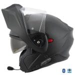 Casco Scorpion Exo-930 Solid Matt Pearl Black Bluetooth-Intercom Sena