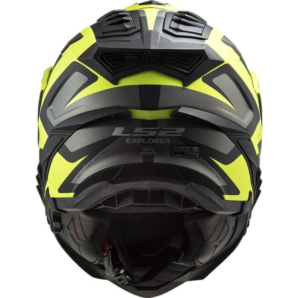 Casco LS2 MX701 Explorer HPFC Alter Matt Black HV Yellow - Imagen 5