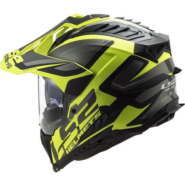 Casco LS2 MX701 Explorer HPFC Alter Matt Black HV Yellow - Imagen 6