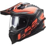 Casco LS2 MX701 Explorer HPFC Alter Matt Black Orange
