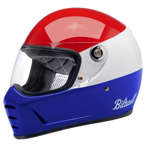 Casco BILTWELL Lane Splitter Podium Red Blue White - Imagen 7