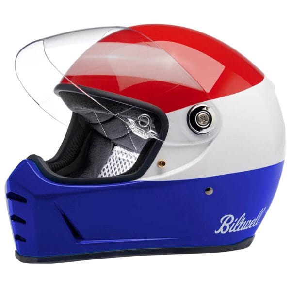 Casco BILTWELL Lane Splitter Podium Red Blue White - Imagen 6