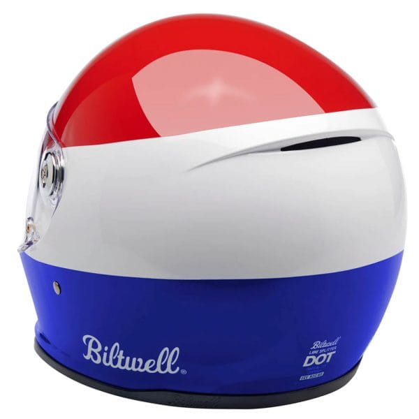Casco BILTWELL Lane Splitter Podium Red Blue White - Imagen 4