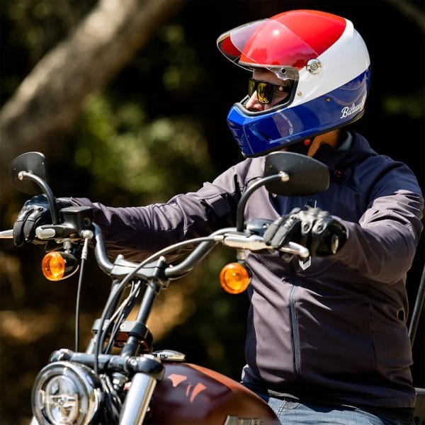Casco BILTWELL Lane Splitter Podium Red Blue White - Imagen 8