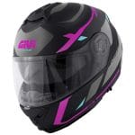 Casco Givi X.21 Evo Number Lady Matt Black Titanium Pink