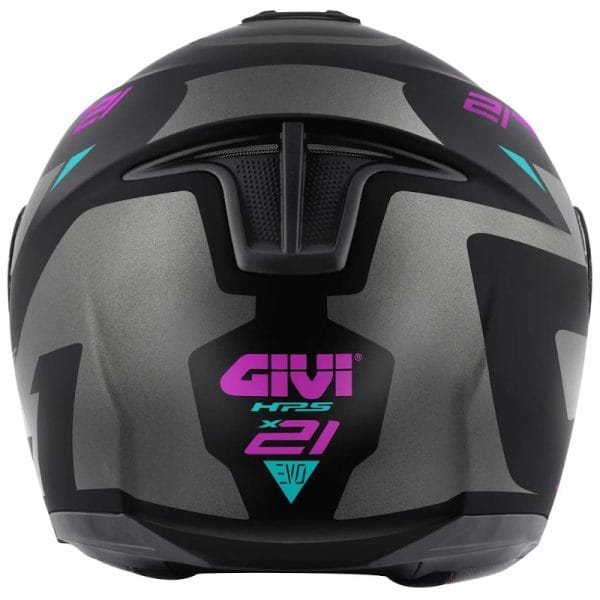 Casco Givi X.21 Evo Number Lady Matt Black Titanium Pink - Imagen 4