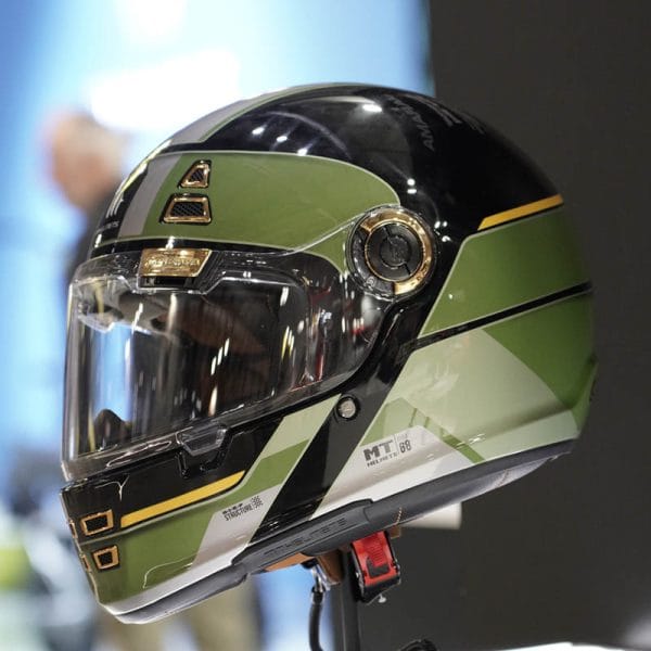 Casco MT Jarama 68TH C1 Gloss Black Green - Imagen 4