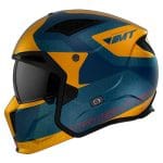Casco MT Streetfighter SV Totem C3 Matt Blue Orange - Imagen 2