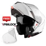 Casco MT Genesis SV Solid White + Pinlock Gratis