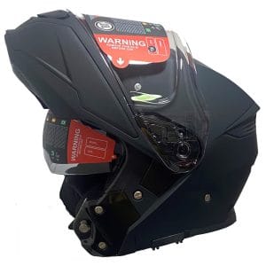 SMK Gullwing Negro - Casco de moto modular 22.06