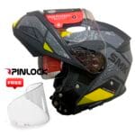 Casco SMK Gullwing Navigator Amarillo 22.06 + Pinlock Antivaho
