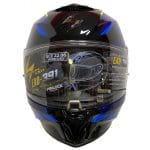 Scorpion EXO-391 Aaxo Azul Amarillo - Casco Integral - Imagen 4