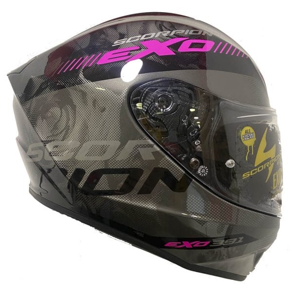 Scorpion EXO-391 Ava Negro Rosa - Casco Integral - Imagen 5