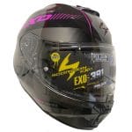 Scorpion EXO-391 Ava Negro Rosa - Casco Integral - Imagen 2