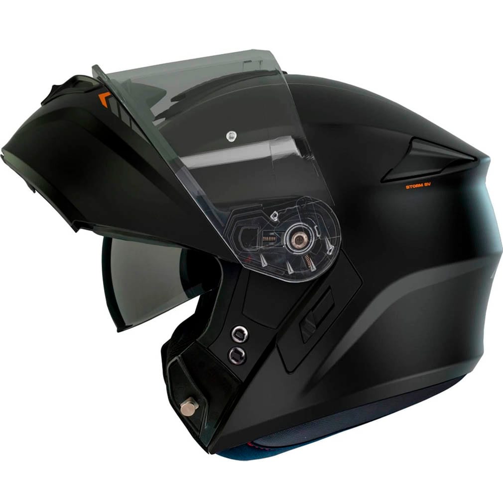 Casco AXXIS Storm SV Solid Negro Mate Lateral AXXIS Storm SV Solid - Casco Modular Negro Mate