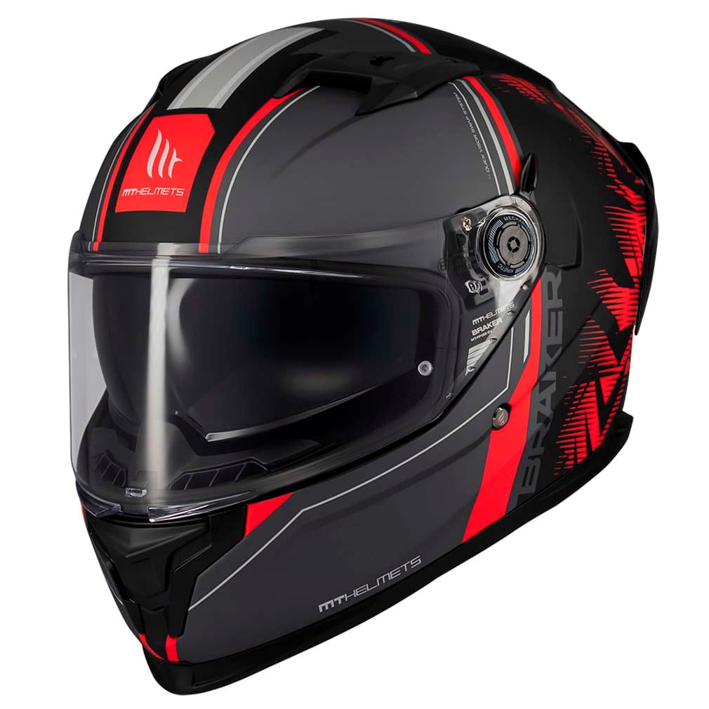 Casco MT Braker SV Charm B5 Rojo Mate MT Braker SV Charm B5 Rojo Mate - Casco Integral
