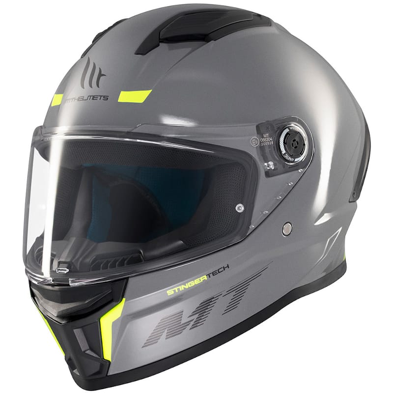 Casco MT Stinger 2 Solid Gris Cemento Casco MT Helmets Stinger 2 Solid Gris Brillo