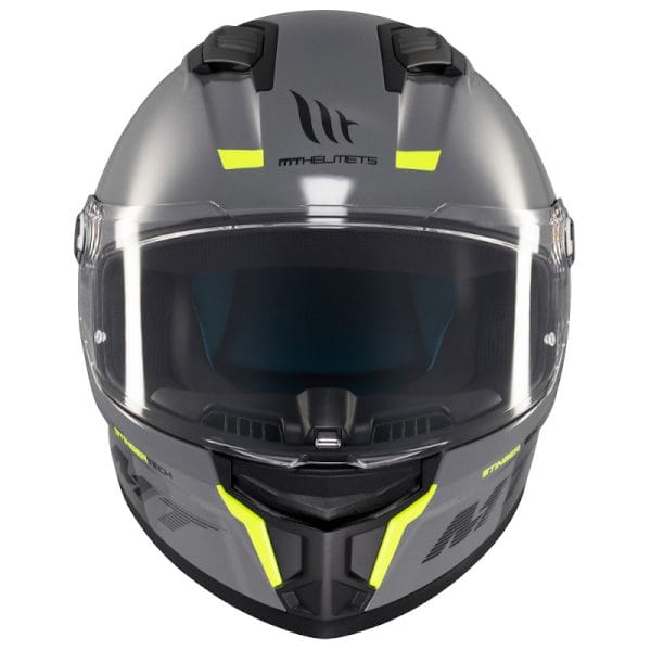 Casco MT Stinger 2 Solid Gris Brillo - Imagen 4