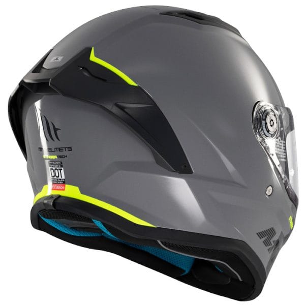 Casco MT Stinger 2 Solid Gris Brillo - Imagen 7