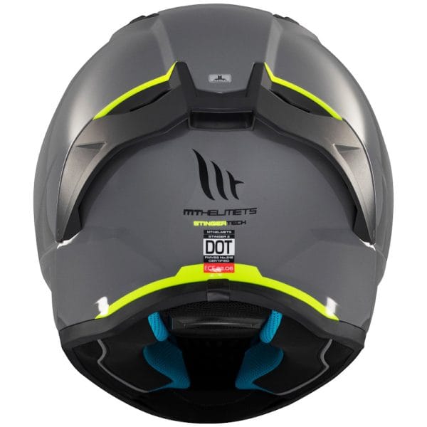 Casco MT Stinger 2 Solid Gris Brillo - Imagen 8