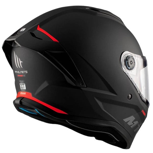 Casco MT Stinger 2 Solid Negro Mate - Imagen 7