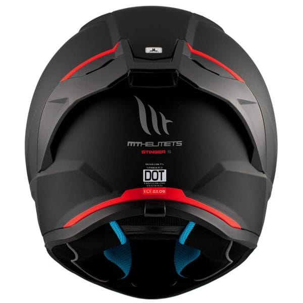 Casco MT Stinger 2 Solid Negro Mate - Imagen 6