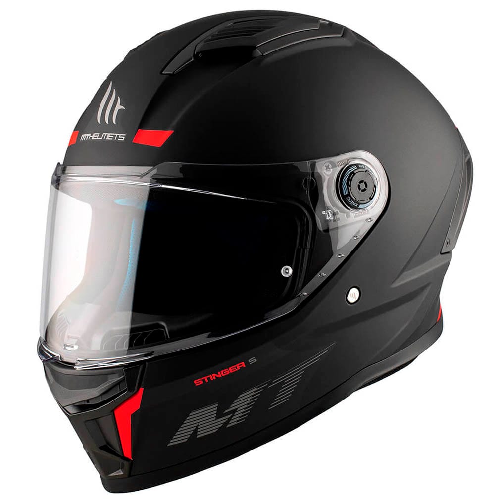 Casco MT Stinger 2 Solid Negro Mate Casco MT Stinger 2 Negro Mate