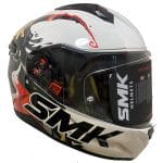 Casco SMK Bionic Splash Blanco Niños