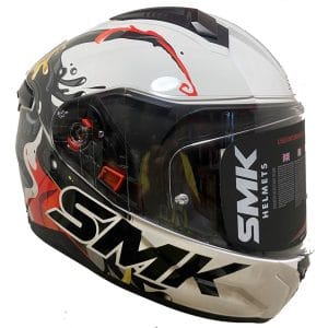 Casco SMK Bionic Splash Blanco Niños