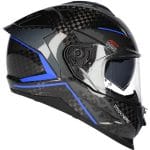 Casco SMK Titan Carbono Azul - Imagen 2